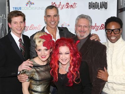 Stark Sands, Annaleigh Ashford, Jerry Mitchell, Cyndi Lauper, Harvey Fierstein and Bi Photo