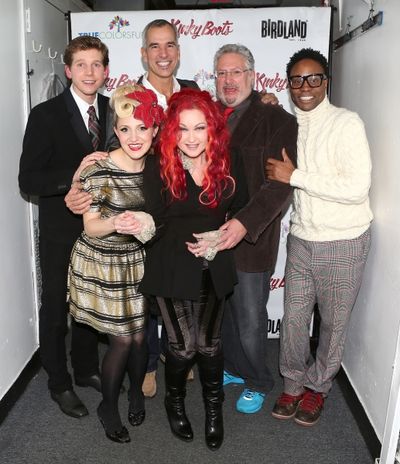 Stark Sands, Annaleigh Ashford, Jerry Mitchell, Cyndi Lauper, Harvey Fierstein and Bi Photo