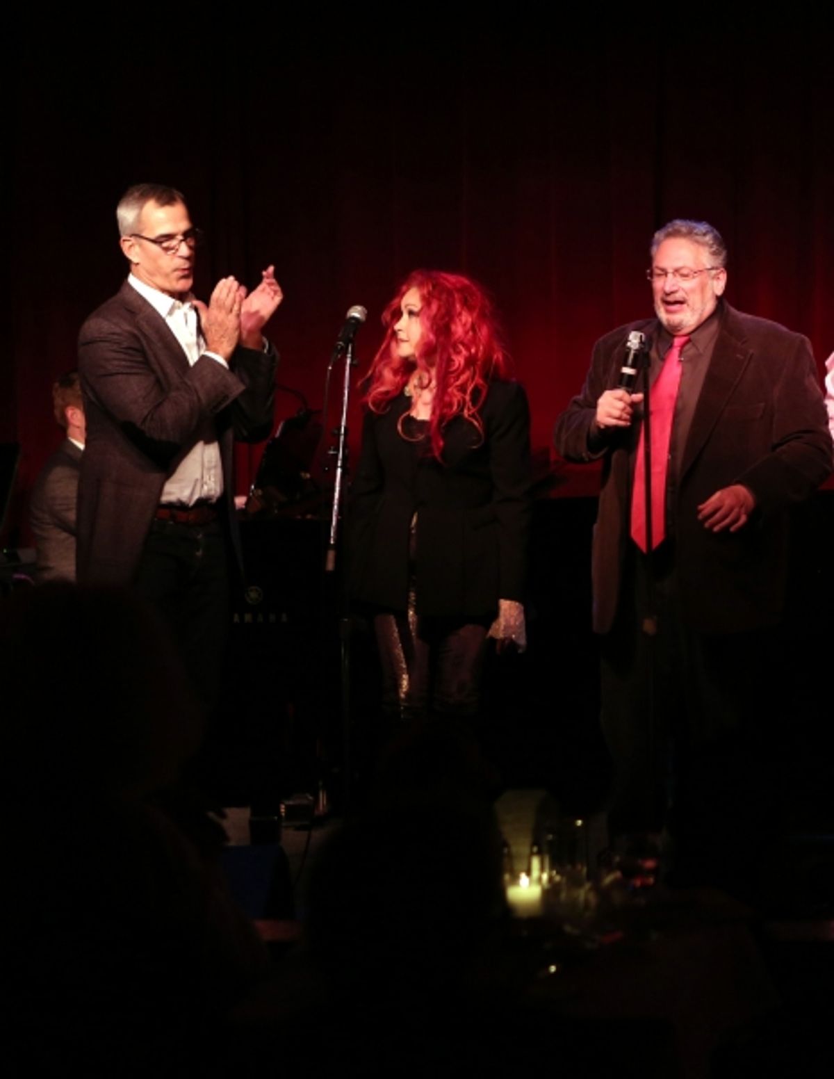 Jerry Mitchell, Cyndi Lauper and Harvey Fierstein  at 