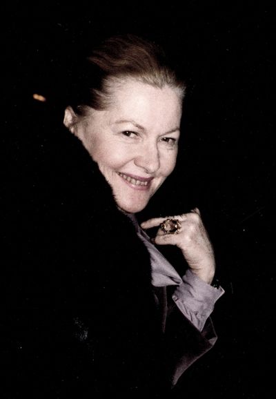 Joan Fontaine in New York City. November 1979  Photo
