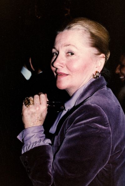 Joan Fontaine in New York City. November 1979  Photo