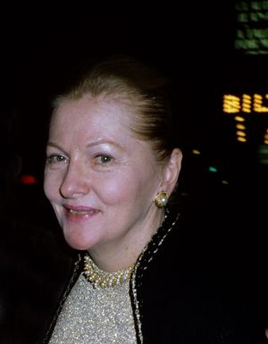 Joan Fontaine in New York City on October 2, 1981.   Photo