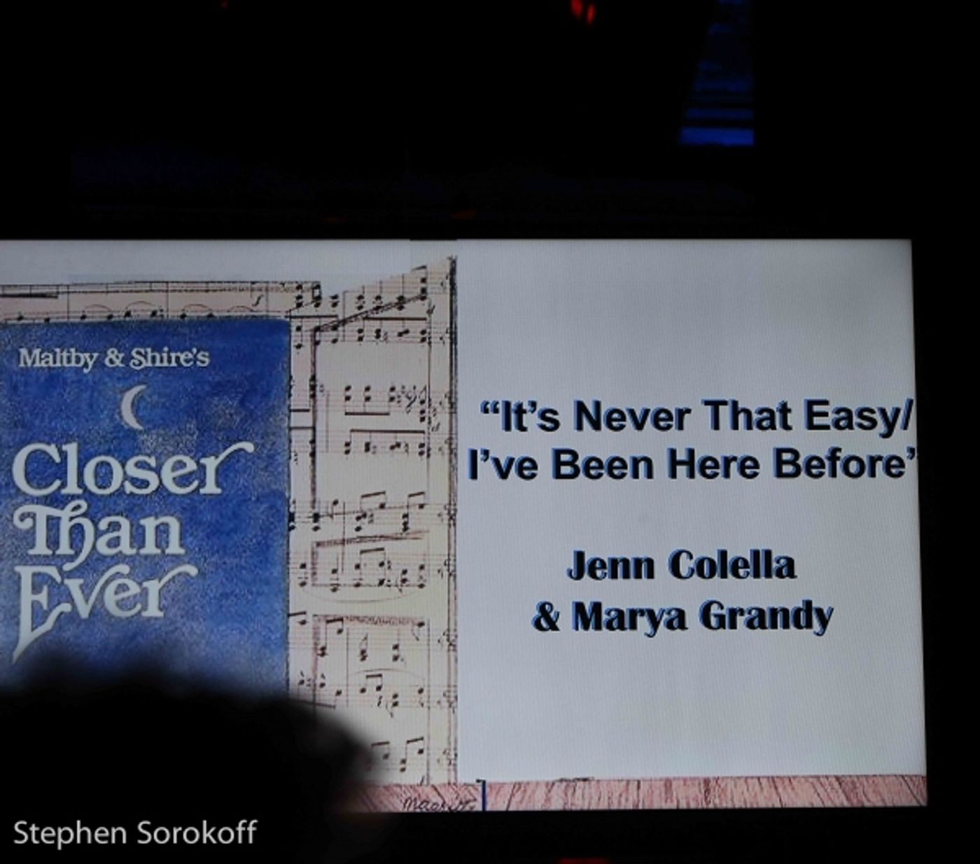 Photo Coverage: Carolee Carmello & More Sing Maltby & Shire at 54 Below!  Image