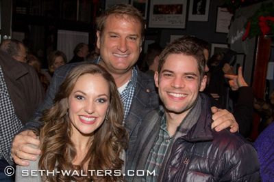 Laura Osnes, Jeff Calhoun, Jeremy Jordan Photo
