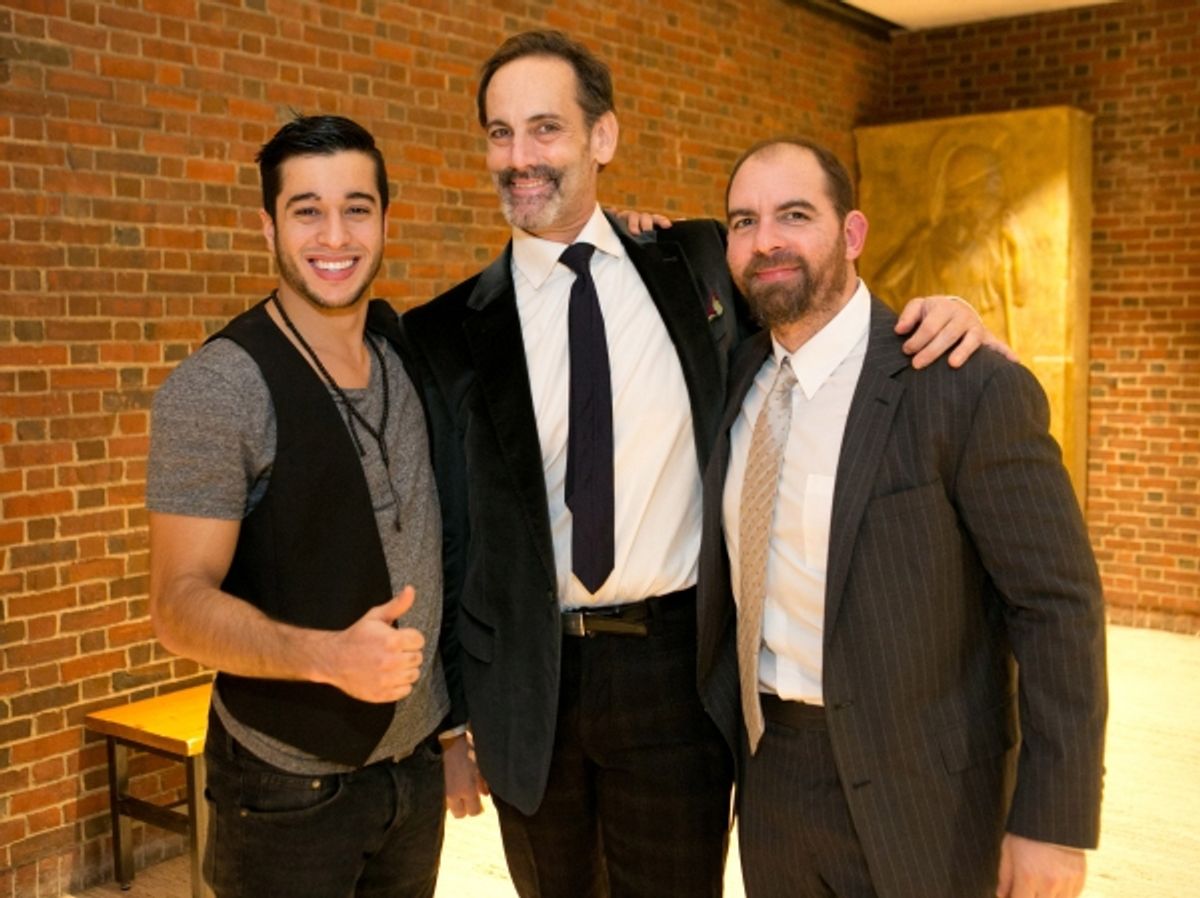 Moe Alafrangy, Damian Young, and David Michael Garry at 