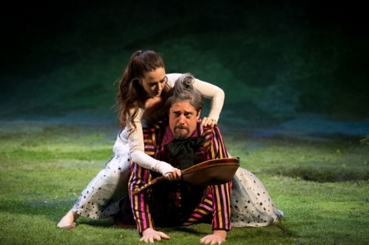 Christina Bennett Lind and Christopher Sieber at 