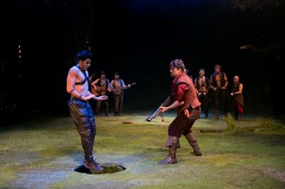 Moe Alafrangy and Christopher Sieber Photo