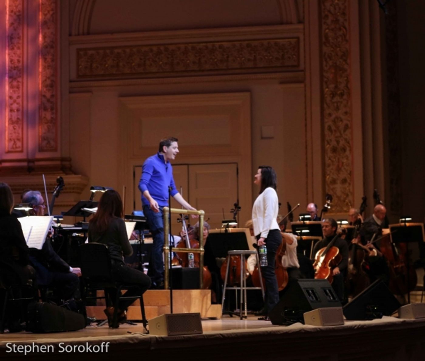 Photo Coverage: In Rehearsal with Ashley Brown & Steven Reineke with New York Pops  Image
