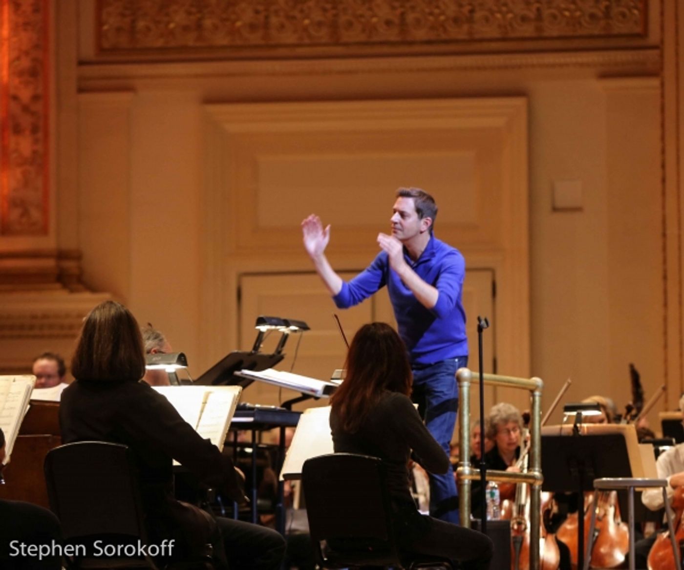 Photo Coverage: In Rehearsal with Ashley Brown & Steven Reineke with New York Pops  Image