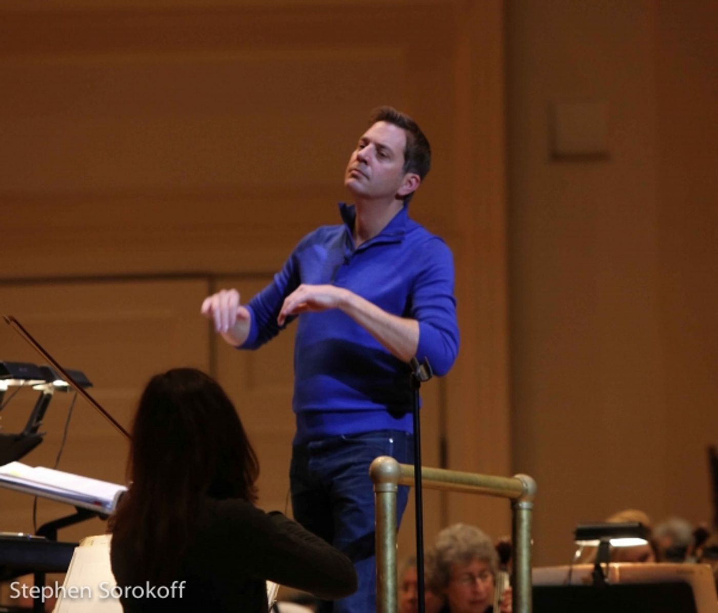 Photo Coverage: In Rehearsal with Ashley Brown & Steven Reineke with New York Pops  Image