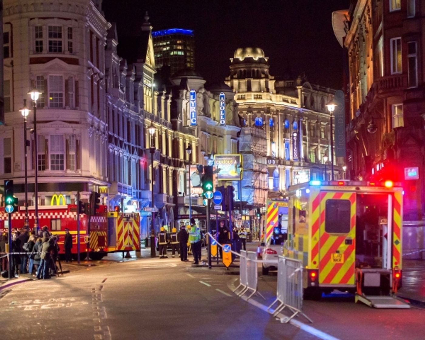 Photo Flash: Emergency Services Respond After Apollo Theatre Ceiling Collapse  Image