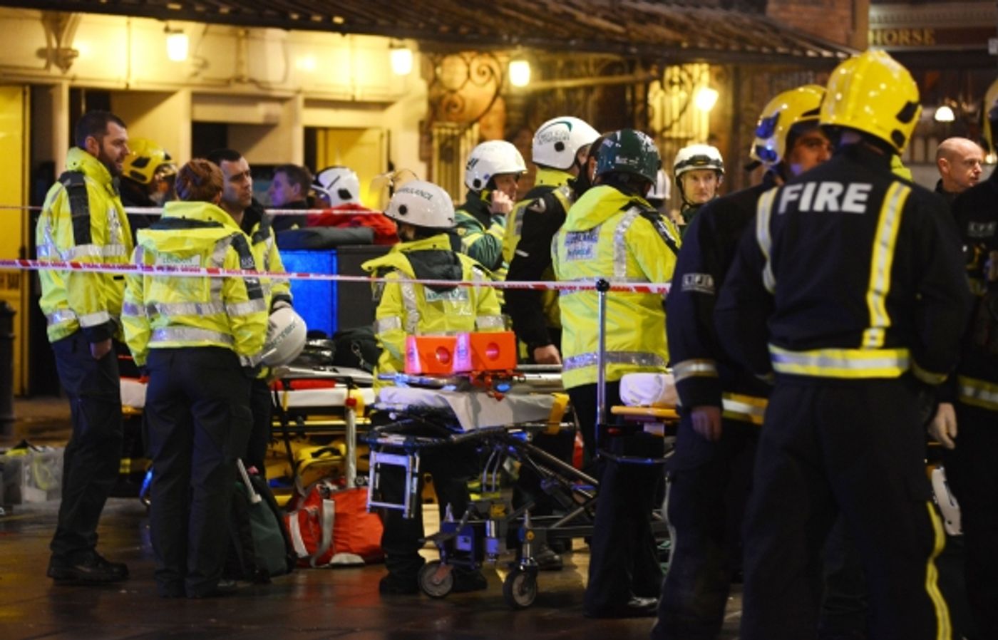 Photo Flash: Emergency Services Respond After Apollo Theatre Ceiling Collapse  Image