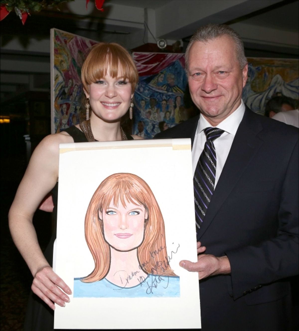 Kate Baldwin with Restaurant Owner Max Klimavicius  at 