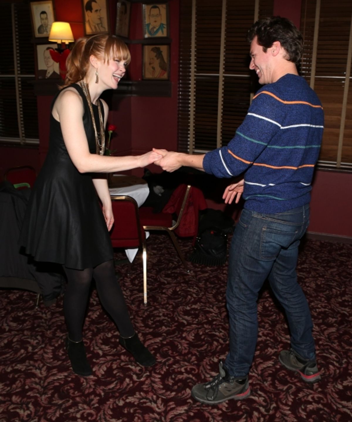 Kate Baldwin and Jonathan Groff  at 