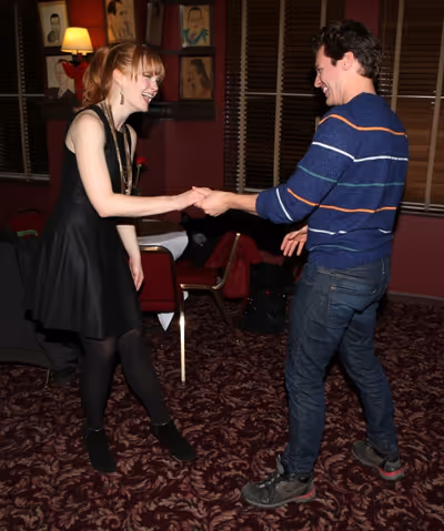 Kate Baldwin and Jonathan Groff  Photo