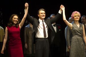 Charlotte Spencer (Christine Keeler), Alexander Hanson (Stephen Ward) and Charlotte Blackledge (Mandy Rice Davies) @ BroadwayWorld Charlotte Spencer (Christine Keeler), Alexander Hanson (Stephen Ward) and Charlotte B Photo