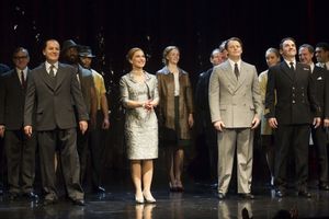Daniel Flynn (John Profumo), Joanna Riding (Valerie Hobson), Anthony Calf (Lord Astor) and Ian Conningham (Ivanov) @ BroadwayWorld Daniel Flynn (John Profumo), Joanna Riding (Valerie Hobson), Anthony Calf (Lord Astor Photo