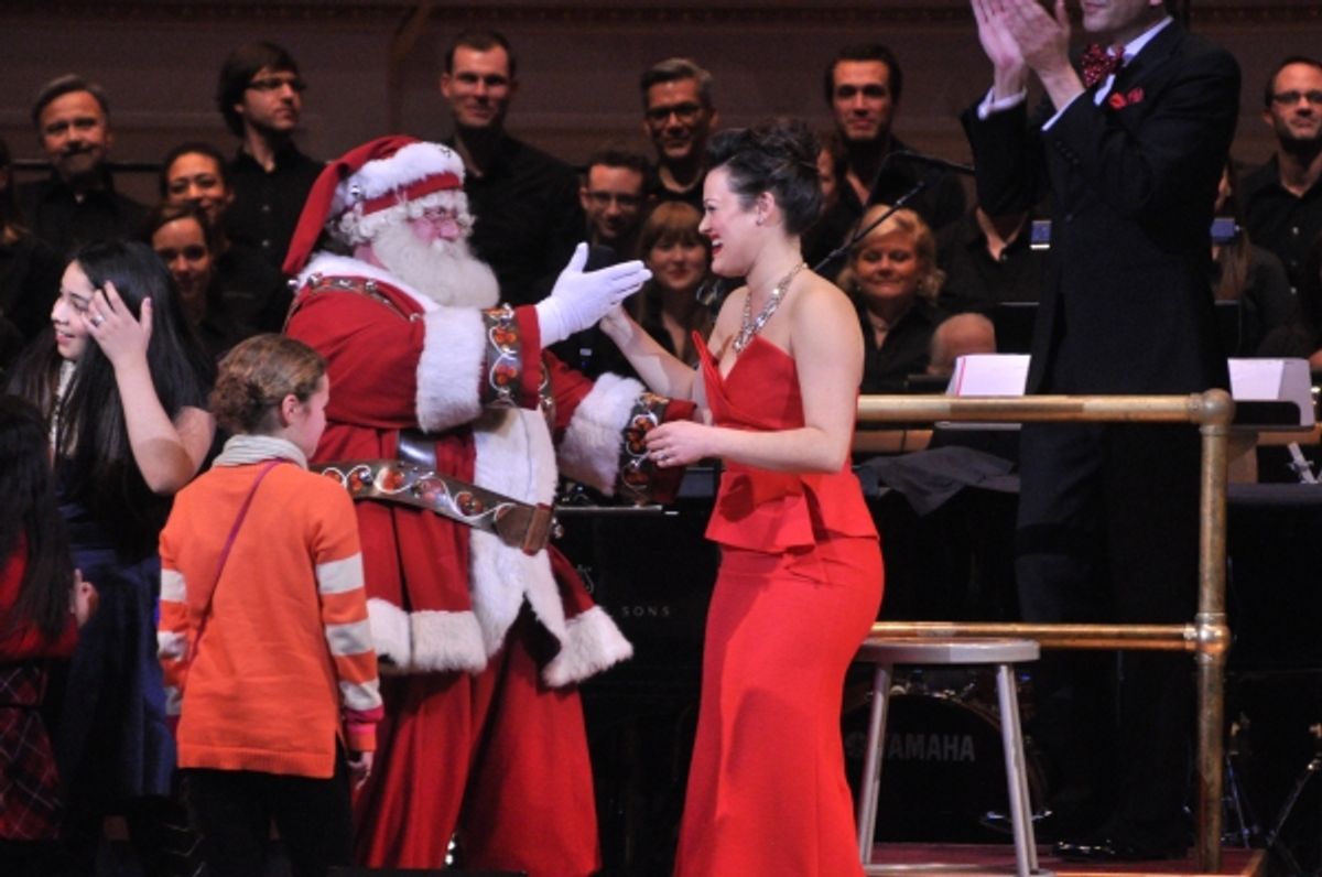 Santa Claus and Ashley Brown at 