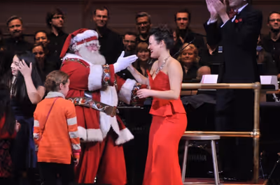 Santa Claus and Ashley Brown Photo