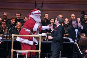 Santa Claus and Steven Reineke @ BroadwayWorld Santa Claus and Steven Reineke Photo
