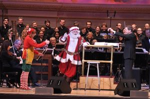Santa Claus and Steven Reineke @ BroadwayWorld Santa Claus and Steven Reineke Photo