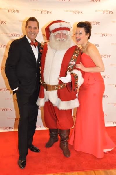 Steven Reineke, Santa Claus and Ashley Brown Photo