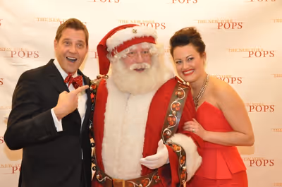 Steven Reineke, Santa Claus and Ashley Brown Photo