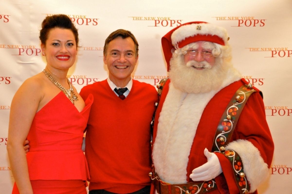 Ashley Brown, William Schermerhorn and Santa Claus at 