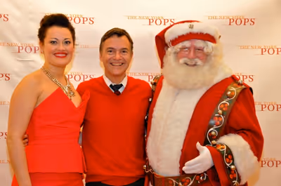 Ashley Brown, William Schermerhorn and Santa Claus Photo