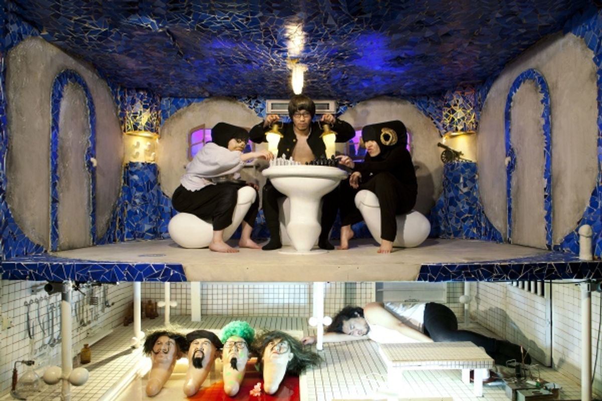 top: Momoi Shimada, Ikuma Yamada, Taeko Seguchi; bottom: Ichigo Iida. at 