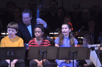 Thomas Vaethroeder, Kaitlyn Pholy and Derek Johnson from TADA! Youth Theater Photo