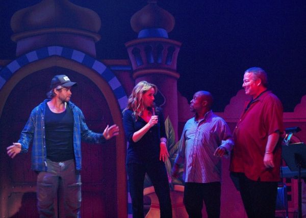Craig Ramsay, Lea Thompson, Director Jeffrey Polk, and Roy J. Leake Photo