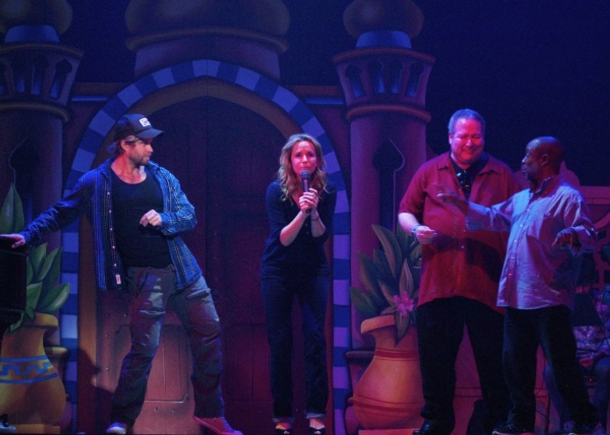 Craig Ramsay, Lea Thompson, Roy J. Leake, and Director Jeffrey Polk at 