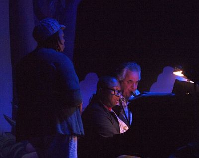 Gwen Stewart, Musical Director Abdul Hamid Royal, and Sal Lozano   Photo
