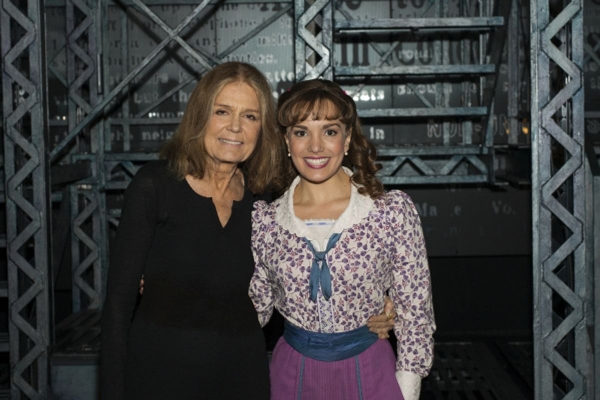 Gloria Steinem, Kara Lindsay at 