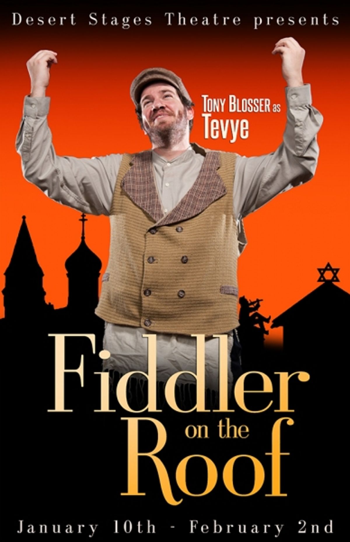 Tony Blosser as Tevye at 
