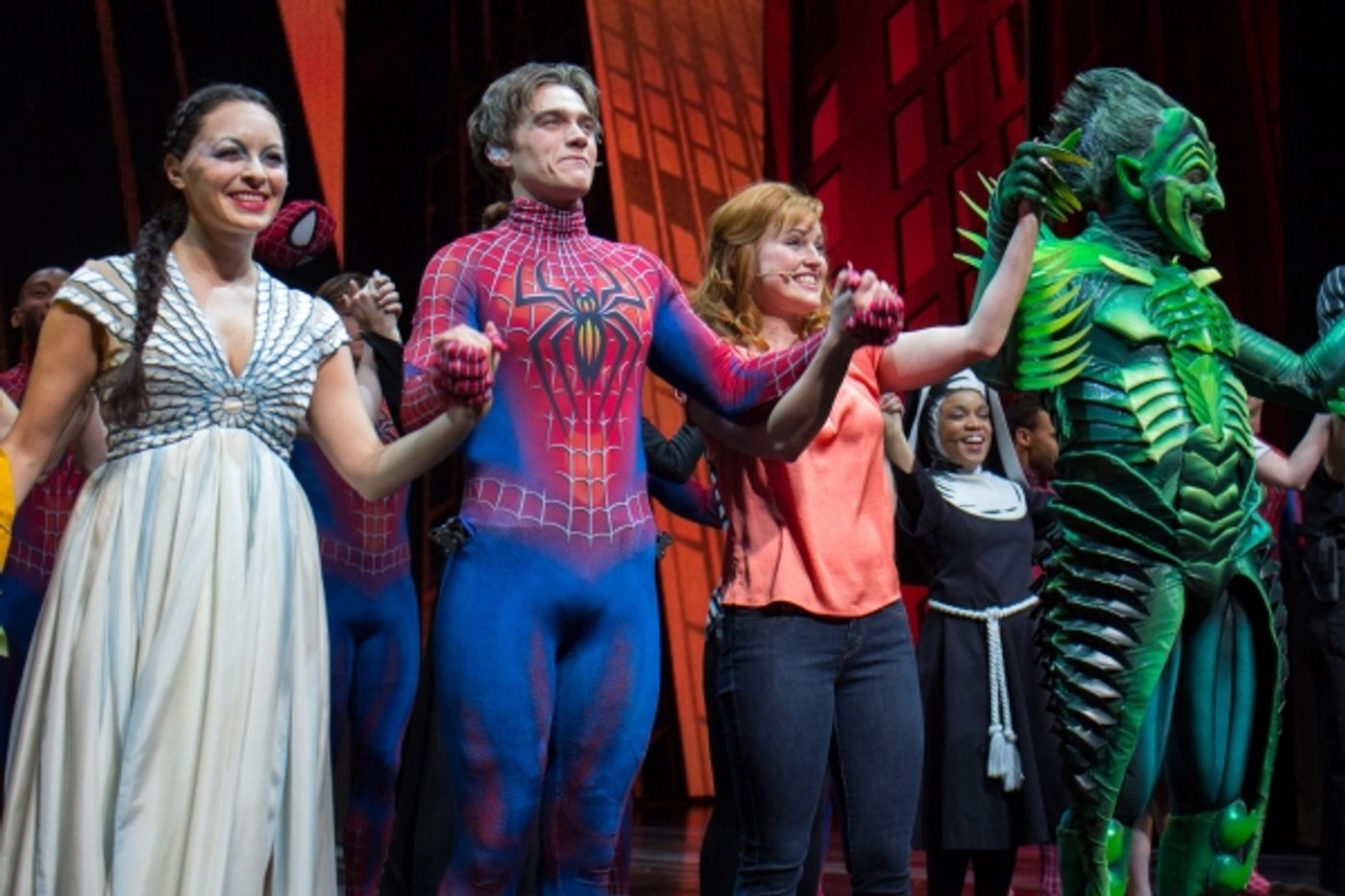 Photo Coverage: SPIDER-MAN: TURN OFF THE DARK Takes Final Flight on Broadway; Inside Closing Night Curtain Call!  Image