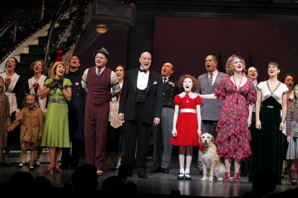 J. Elaine Marcos, Clarke Thorell, Anthony Warlow, Lilla Crawford, Sunny, Katie Finner Photo