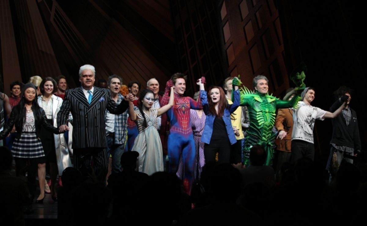 Alice Lee, Michael Mulheren, Jeb Brown, T.V. Carpio, Ken Marks, Reeve Carney, Jennifer Damiano, Patrick Page, Gideon Glick & Matt Devine at 