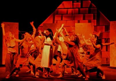 Olivia James as Aida and Ensemble Photo