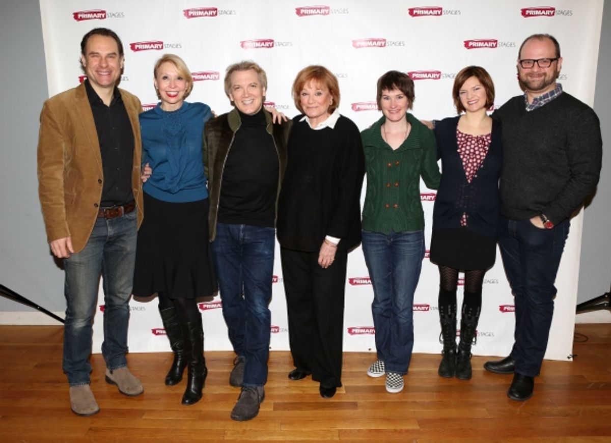 Jonathan Walker, Julie Halston, playwright Charles Busch, Cynthia Harris, Keira Keeley, Mary Bacon and director Carl Andress at 