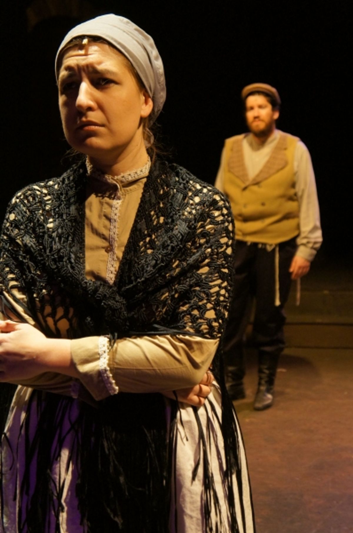 Ted Frumpkin as Lazar Wolf with Ginger Muth as Yente at First Look at Desert Stages Theatre's FIDDLER ON THE ROOF