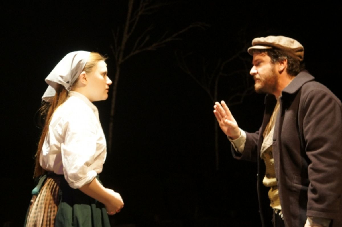 Harley Barton as Chava and Tony Blosser as Tevye at 