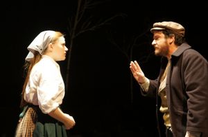 Harley Barton as Chava and Tony Blosser as Tevye Photo