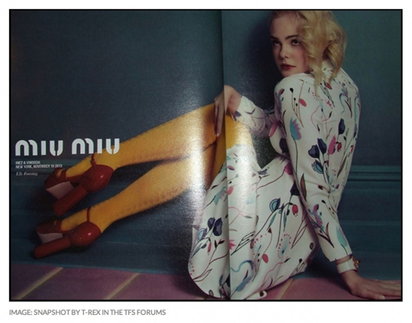 Photo Coverage: Miu Miu Spring Campaign Featuring Elle Fanning Photo Coverage: Miu Miu Spring Campaign Featuring Elle Fanning Image