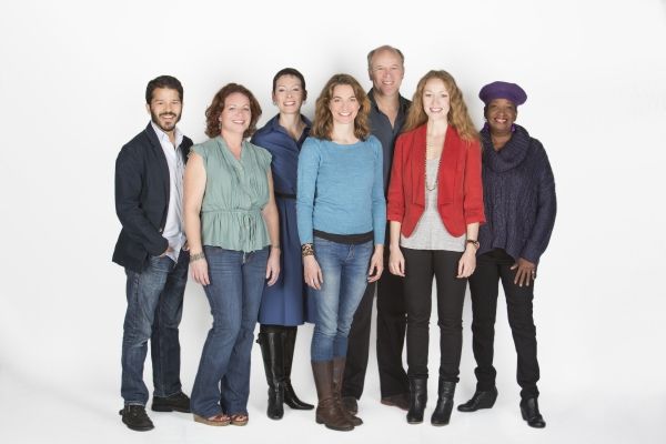 Director Gaye Taylor Upchurch (center) with the cast of Bethany: (from left) Carlo Al Photo