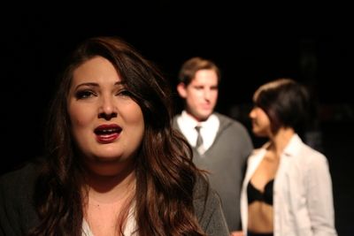 Kelsie Piini with Michael Noah Levine, Krystle Cruz (in background) Photo