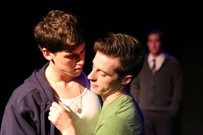 Jared Grant, Morgan Reynolds, with Michael Noah Levine (in shadow) Photo
