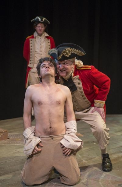 Steve Peebles with (front, left to right) Kevin Viol and Ben Werling Photo