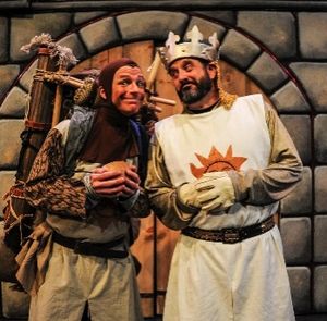 Scott Beyette as  and Wayne Kennedy as King Arthur Photo